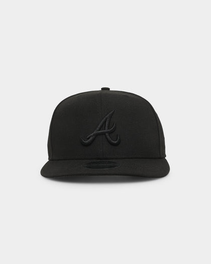 New Era Atlanta Braves 9FIFTY High Profile Retro Crown Snapback Black/Black
