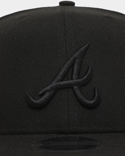 New Era Atlanta Braves 9FIFTY High Profile Retro Crown Snapback Black/Black