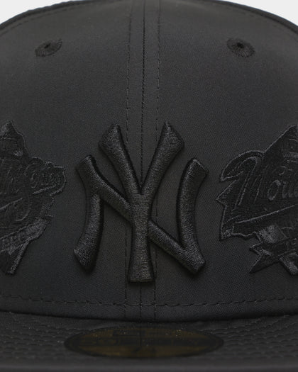 New Era New York Yankees 'Triple Black Multi Logo Prolight' World Series 59FIFTY Fitted Black/Black