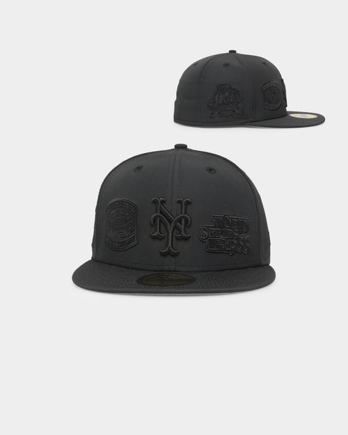 New Era New York Mets 'Triple Black Multi Logo Prolight' World Series 59FIFTY Fitted Black/Black
