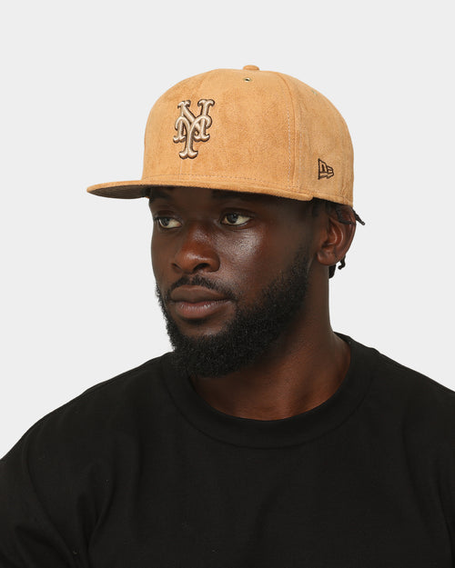 New Era New York Mets 'Wheat/Brown/Gold' Suede 59FIFTY Fitted Wheat