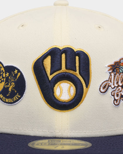 New Era Milwaukee Brewers 'Chrome All Star' 59FIFTY Fitted Chrome White