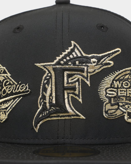 New Era Florida Marlins 'Black Gold Multi Prolight' World Series 59FIFTY Fitted Black/Gold