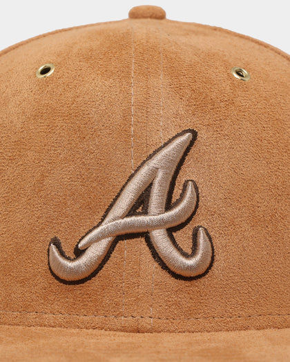 New Era Atlanta Braves 'Wheat/Brown/Gold' Suede 59FIFTY Fitted Wheat