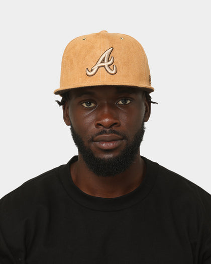 New Era Atlanta Braves 'Wheat/Brown/Gold' Suede 59FIFTY Fitted Wheat