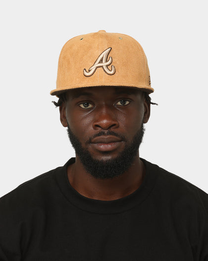 New Era Atlanta Braves 'Wheat/Brown/Gold' Suede 59FIFTY Fitted Wheat
