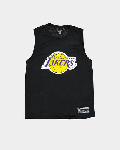 NBA Kids' Los Angeles Lakers Evan Mesh Tank Singlet Black