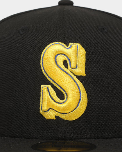 New Era Seattle Mariners 'Camo Underbrim' 59FIFTY Fitted Black