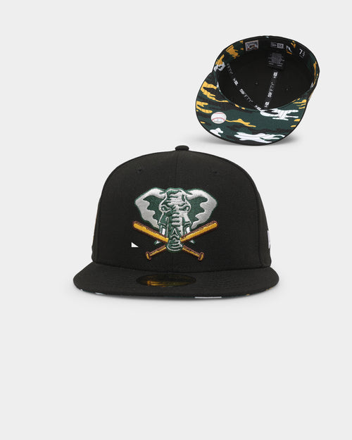 New Era Oakland Athletics 'Camo Underbrim' 59FIFTY Fitted Black
