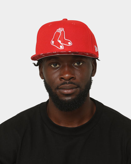 New Era Boston Red Sox 'Fairisle' 59FIFTY Fitted Red/White