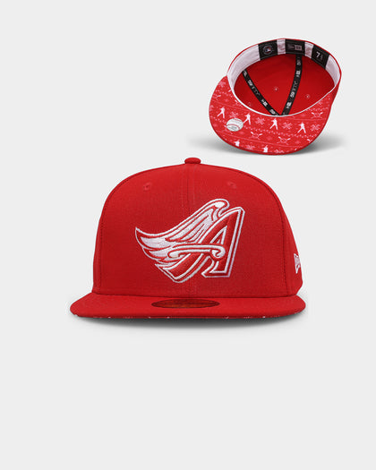 New Era Anaheim Angels 'Fairisle' 59FIFTY Fitted Red/White