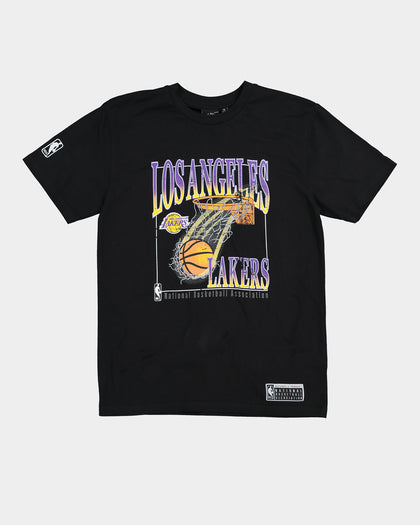 NBA Kids' Los Angeles Lakers Retro Vintage T-Shirt Black