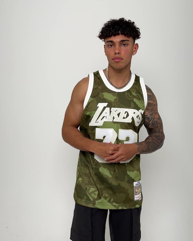 NBA, Shirts, Nba Los Angeles Lakers Camo Jersey