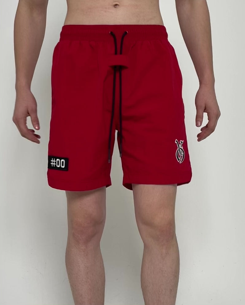 The Anti Order Antidote Beach Shorts Red