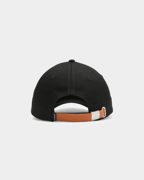 Lacaoste Men's Side Croc Cotton Cap Black