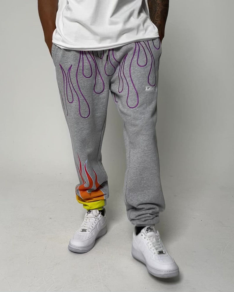 Loiter Combat Track Pants Grey