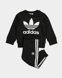 Adidas Kid's Crew Sweatshirt 2 Piece Set Black/White