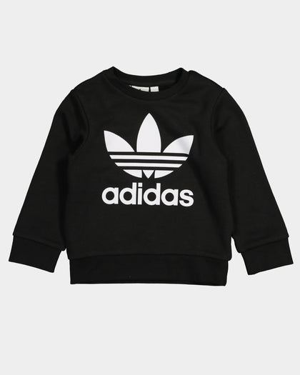 Adidas Kid's Crew Sweatshirt 2 Piece Set Black/White