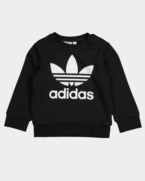 Adidas Kid's Crew Sweatshirt 2 Piece Set Black/White