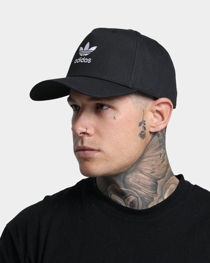 Adidas Adicolour Classic Trefoil Curved Closed Trucker Hat Black
