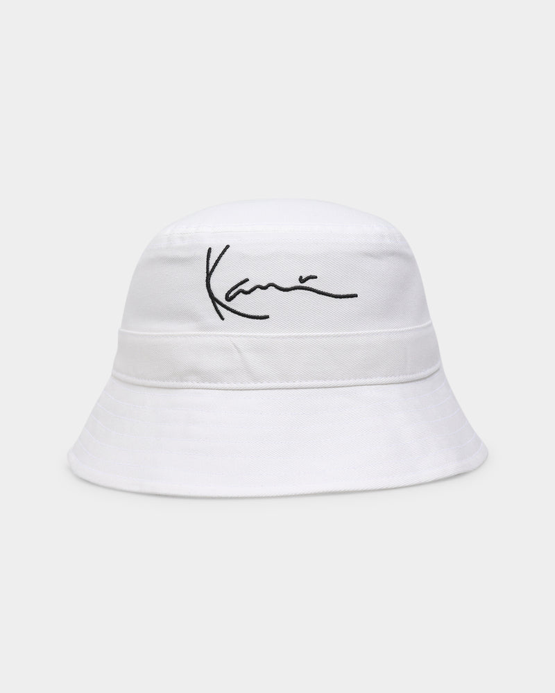 Karl Kani Signature Bucket Hat White