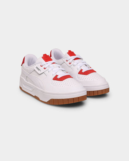 PUMA Women's Cali Dream Heritage Puma White-Gum-High Risk Red