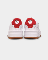 PUMA Women's Cali Dream Heritage Puma White-Gum-High Risk Red