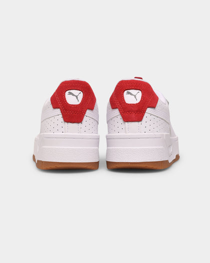 PUMA Women's Cali Dream Heritage Puma White-Gum-High Risk Red