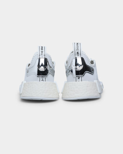Adidas Women's NMD_R1 Crystal White / Crystal White / Silver Metallic