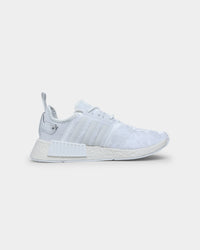 Adidas Women's NMD_R1 Crystal White / Crystal White / Silver Metallic