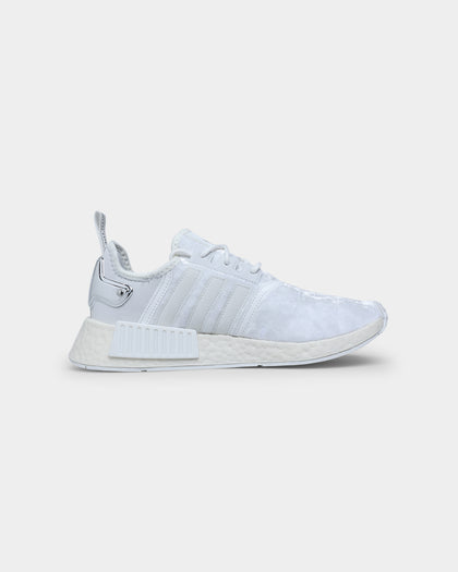 Adidas Women's NMD_R1 Crystal White / Crystal White / Silver Metallic