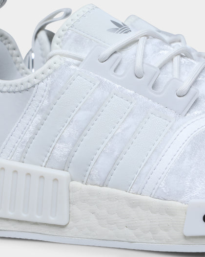 Adidas Women's NMD_R1 Crystal White / Crystal White / Silver Metallic