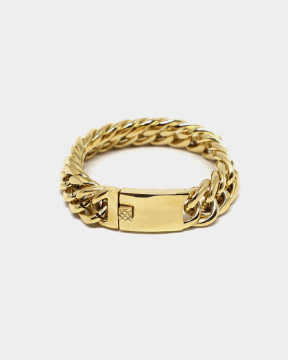 Saint Morta Cuban Link 18MM Bracelet Gold