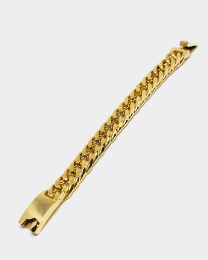 Saint Morta Cuban Link 18MM Bracelet Gold