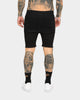 ENES Gunner Skinny Ripped Shorts Black