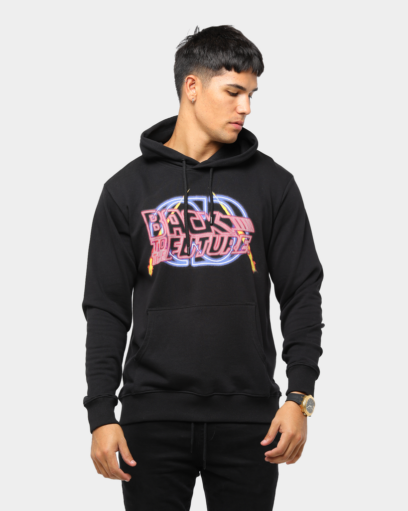 Criminal Damage x Back to the Future Men's BTTF Serious Hoodie Black ...