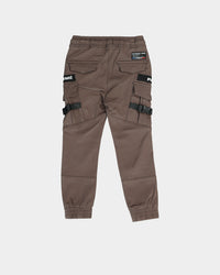 Lil Hommé Kid's Transition Cargo Jogger Dark Brown