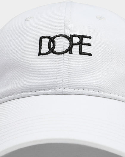 Dope Men's Logo Strapback Cap White/Black