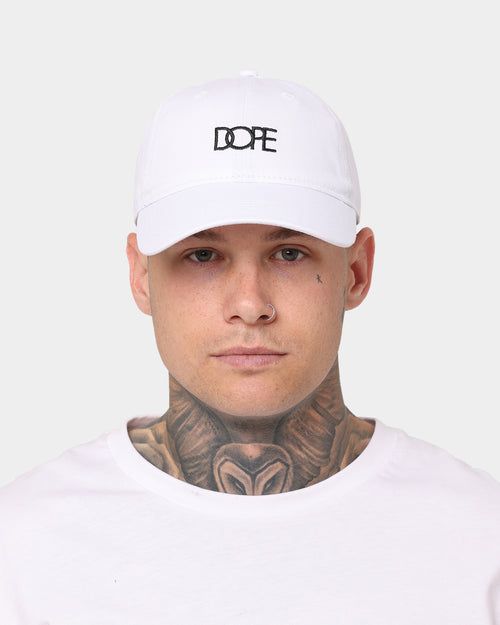 Dope Men's Logo Strapback Cap White/Black