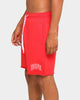 DOPE Raw Fleece Shorts Red