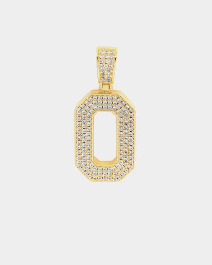 Saint Morta Men's Iced College Pendant Iced Gold