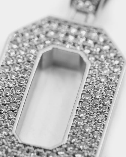 Saint Morta Men's Iced College Pendant Iced White Gold