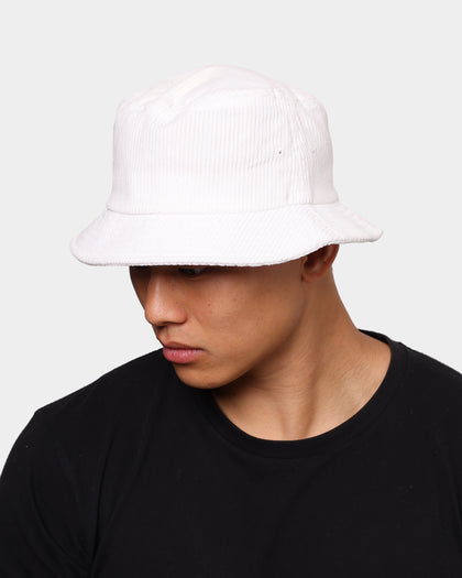 EN ES Corduroy Bucket Hat White