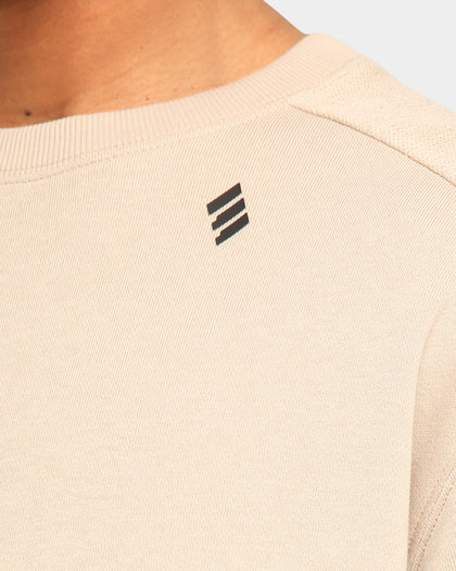 Elevn Clothing Co. Block A Long Sleeve Crew Beige