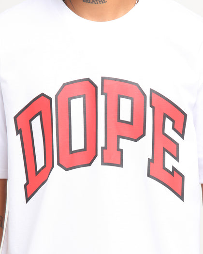 DOPE Arch Logo Short Sleeve T-Shirt White/Red