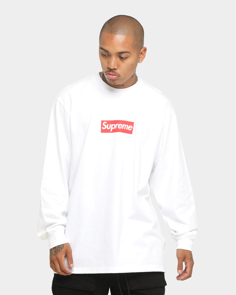 Supreme Box Logo Long T-Shirt White | Culture Kings
