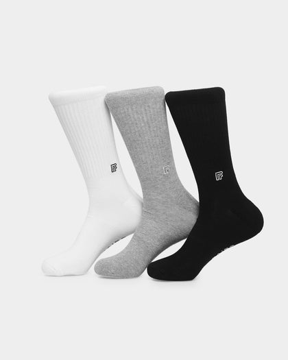 Perfect Pairs PP1 Classic 3 Pack Sock Black/White/Grey