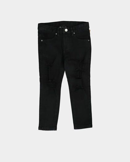 Lil Homme Rugueux Distressed Jean Black