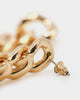 Raising Hell Women's Cuban Chain Earrings Gold