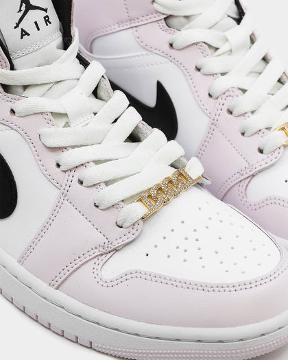 Raising Hell Women's Iced Cuban Shoe Charm Gold